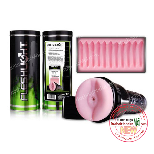 Âm đạo giả Pink Butt Super Ribbed